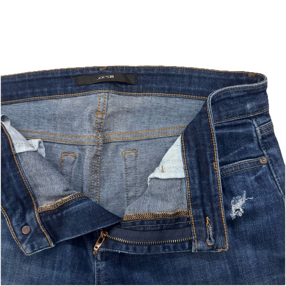 Joe’s Jeans Straight Leg Nellie Distressed Jeans Dark Medium Wash Women Size:31 - Picture 5 of 11